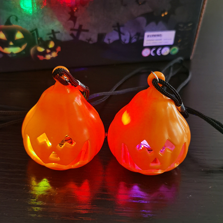 Halloween decorations, lighting, smiley face, pumpkin necklaces, night lights, pendants, ornaments, LED lights