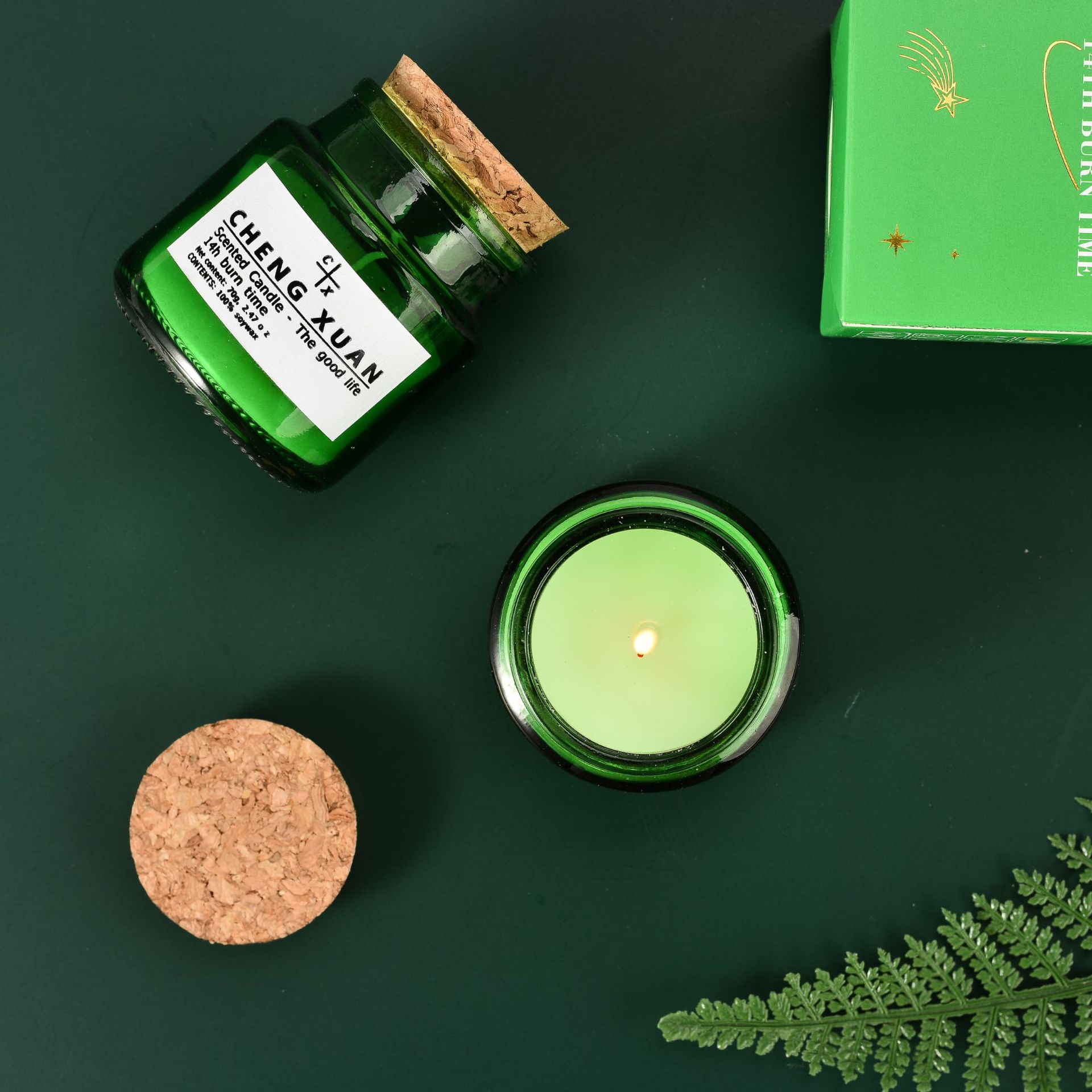 Mori candle cup Aromatherapy candle Essential oil soybean wax incense to different smokeless romantic fragrance candle with hand gift thumbnail
