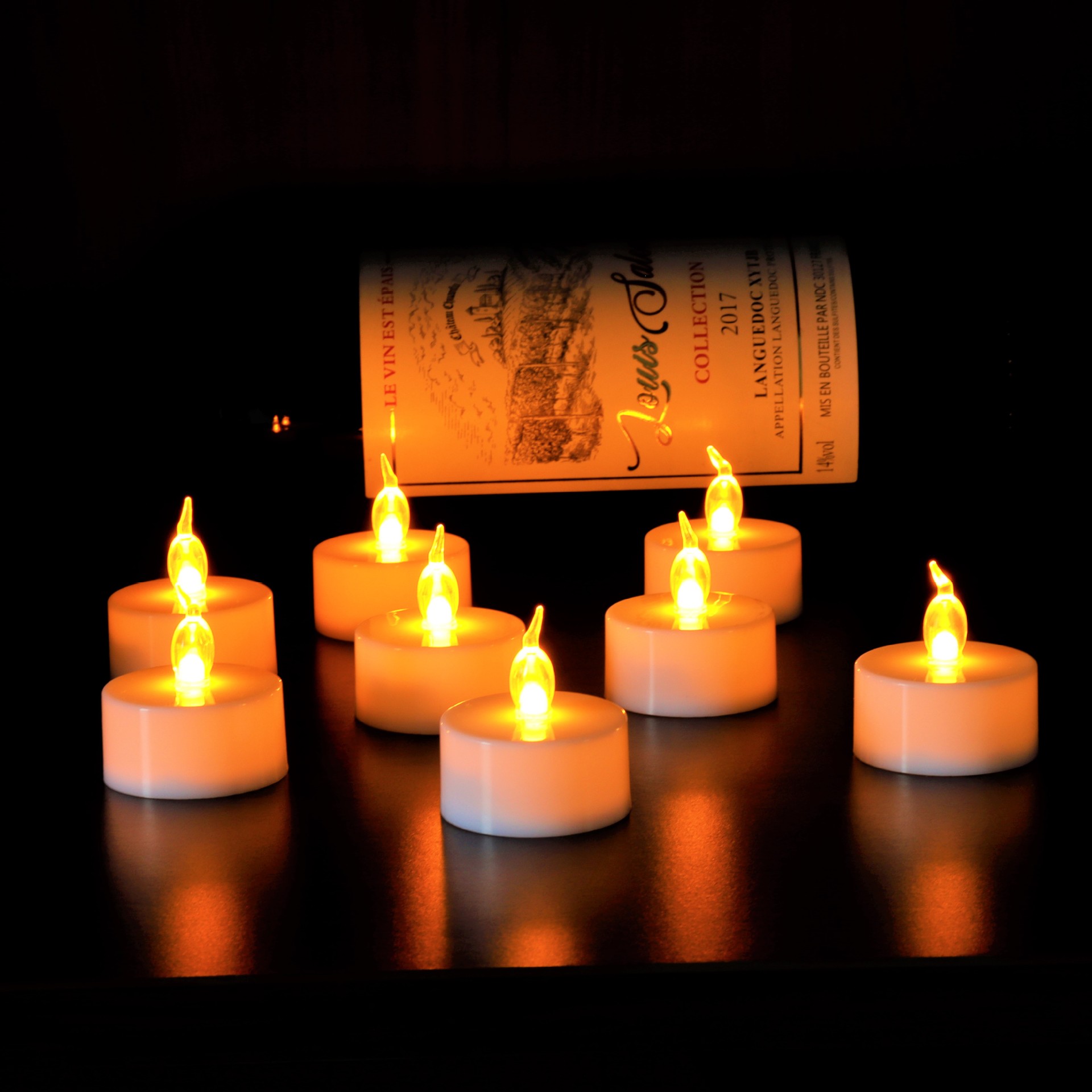 CR2032 Remote-controlled tea Wax led electronic Candle Lamp for confession, celebration, church, home, wedding and birthday atmosphere decoration
