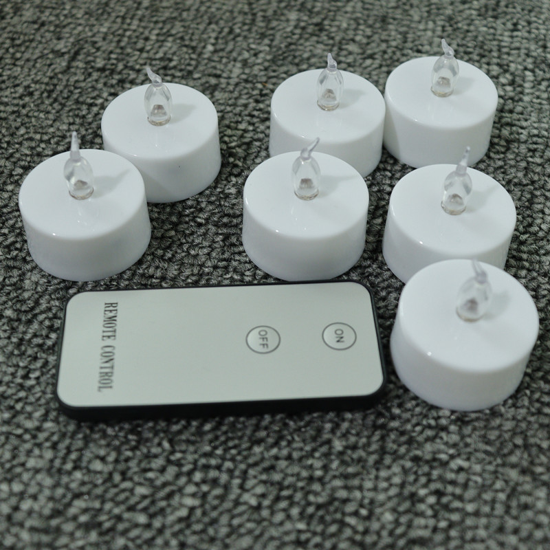 CR2032 Remote-controlled tea Wax led electronic Candle Lamp for confession, celebration, church, home, wedding and birthday atmosphere decoration details Picture