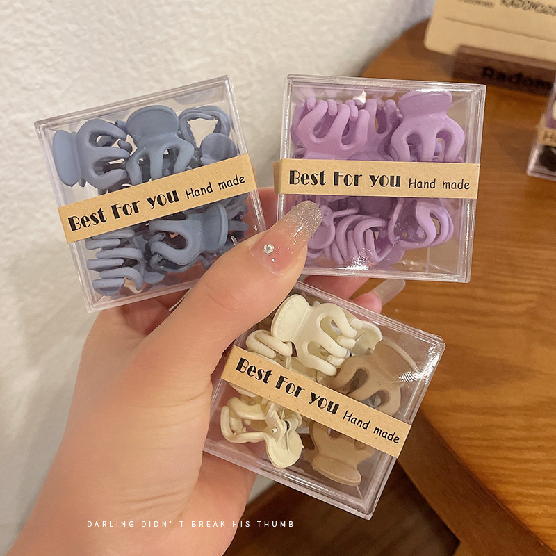 简约气质侧边发卡西瓜迷你小抓夹可爱小巧黑色发夹头饰碎发发饰女