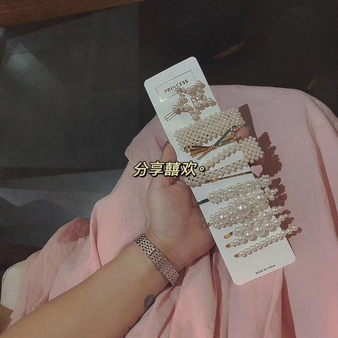 网红发卡头饰森女系超仙夹子ins少女边夹简约一字夹百搭刘海夹