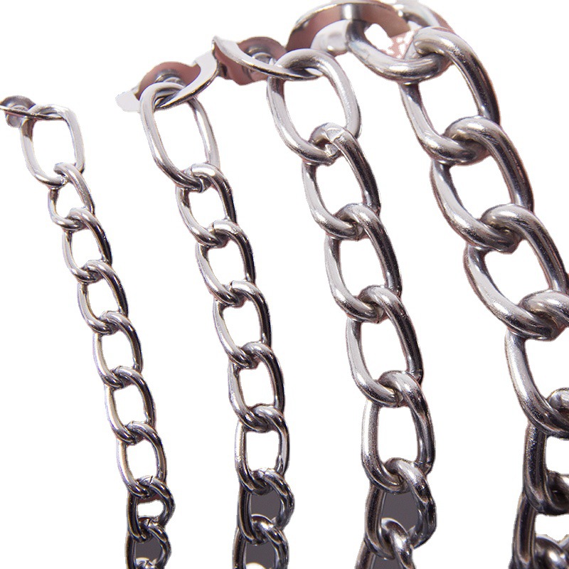 Wholesale dog chains, anti-biting broken dog leash, iron chain rope, iron collar tie, dog walking leash Specification image