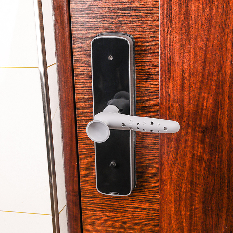 Door handle suction cup, safety door handle anti-collision pad, silicone pad, handle anti-collision Item Picture