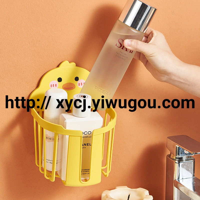 The little Yellow Duck tissue box is a creative and cute wall-mounted, non-punching household coffee table, desktop tissue, toilet paper and roll paper storage box Specification image