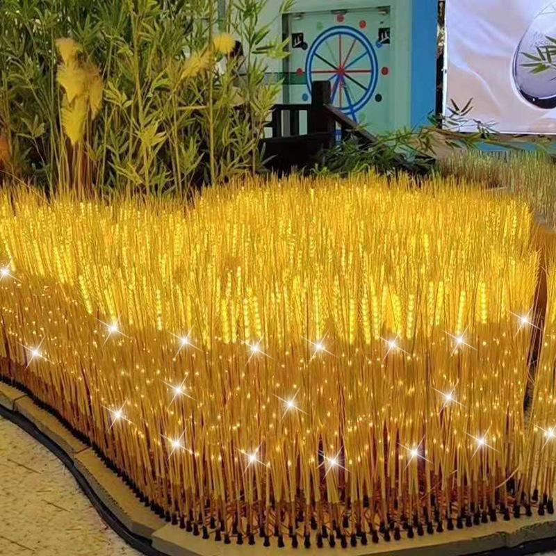 Manufacturers spot LED wheat light waterproof simulation wheat lawn plug-in lights mall festive lighting decorative lights thumbnail
