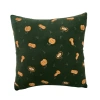 Cotton and linen bay window fabric pillowcases, cute pumpkin embroidery living room throw pillows, fashionable and high-end sofa pillows, soft cushions Item Picture
