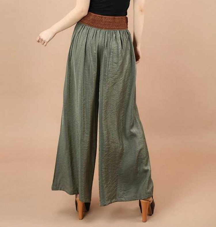 Cotton and linen wide-leg pants, women's loose summer thin pants, women's plus-size casual pants, foreign trade women's clothing loose pants with big feet Application Scenario