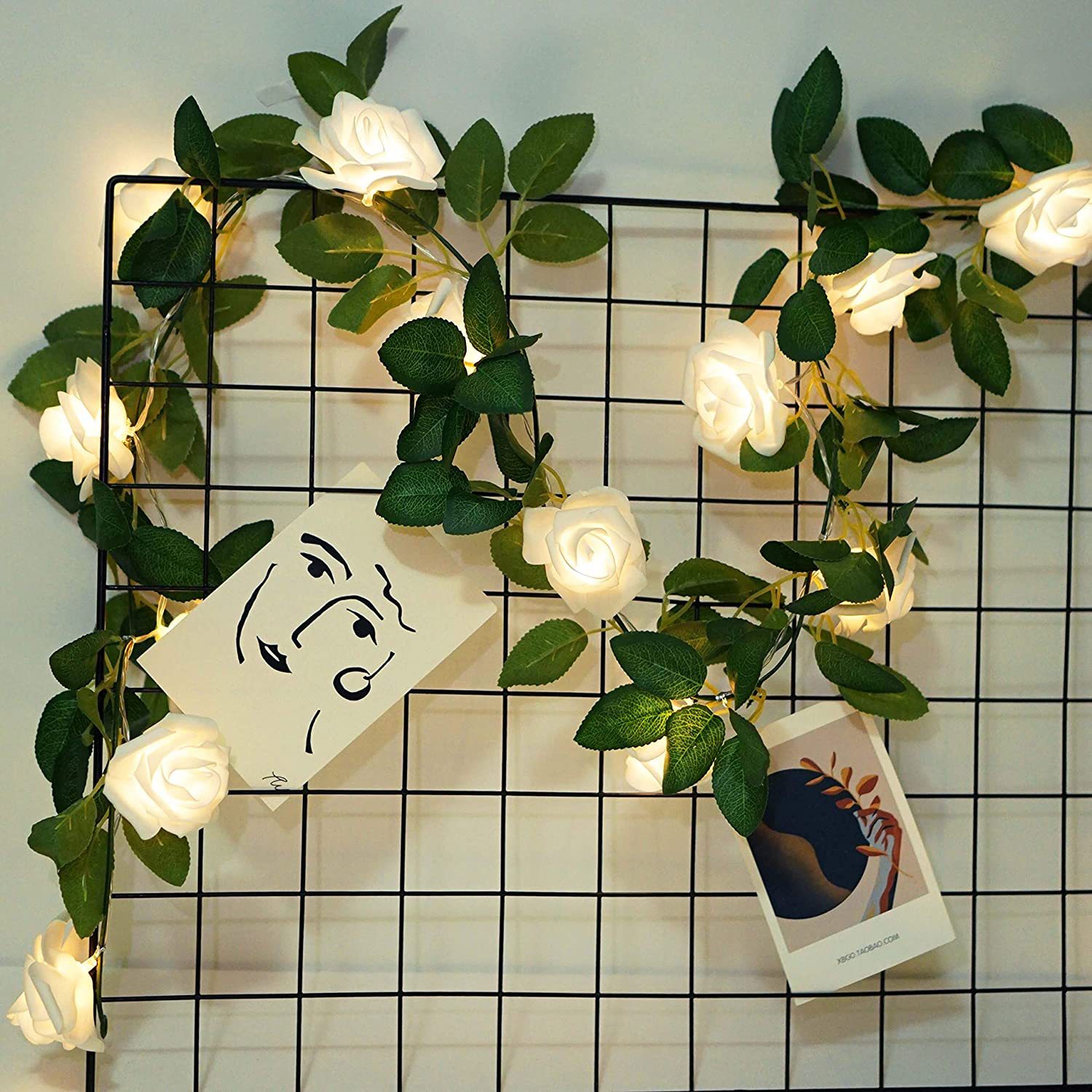 led foam simulation rose lamp string marriage proposal advertisement Valentine's Day wedding decoration light string thumbnail