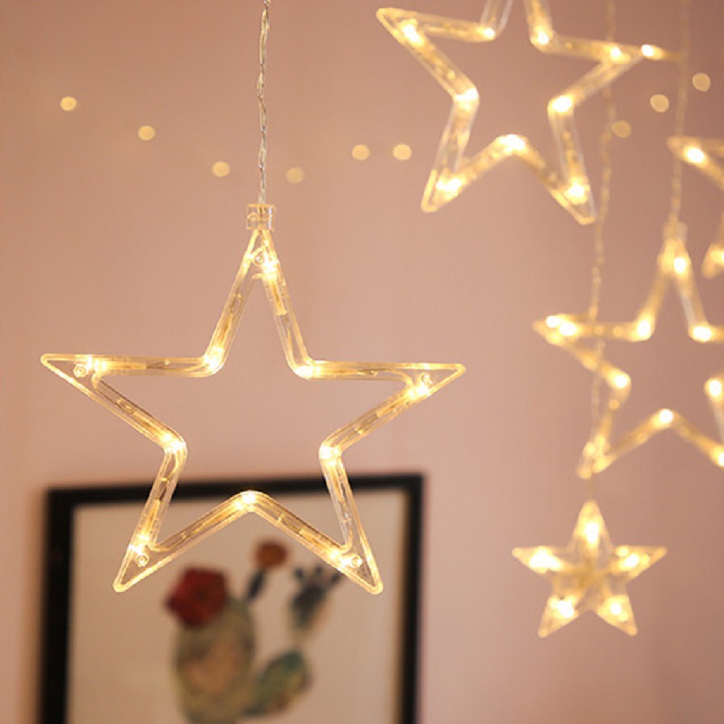 The manufacturer sells LED colored lights, star lights, string lights, starry sky lights, popular room decoration, romantic curtain lights wholesale Specification image