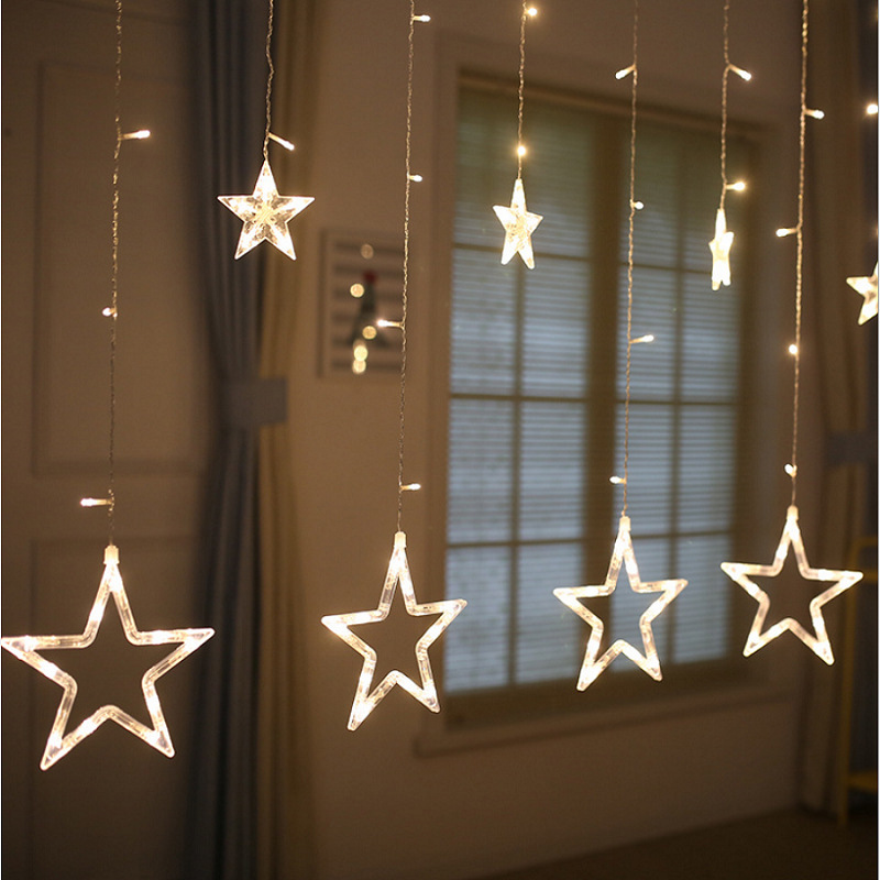 The manufacturer sells LED colored lights, star lights, string lights, starry sky lights, popular room decoration, romantic curtain lights wholesale