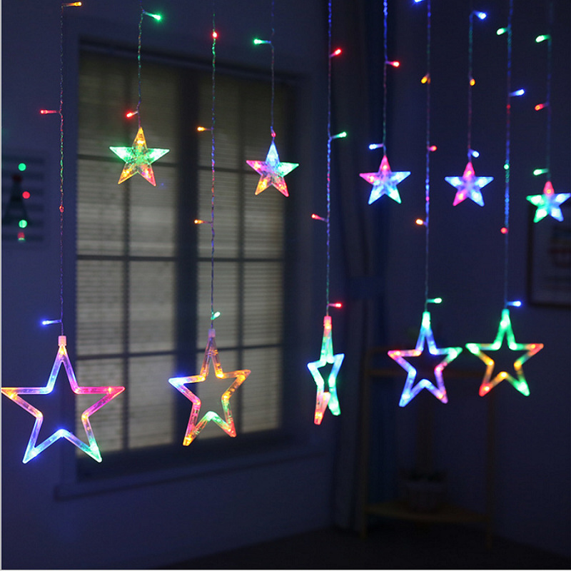 The manufacturer sells LED colored lights, star lights, string lights, starry sky lights, popular room decoration, romantic curtain lights wholesale details Picture