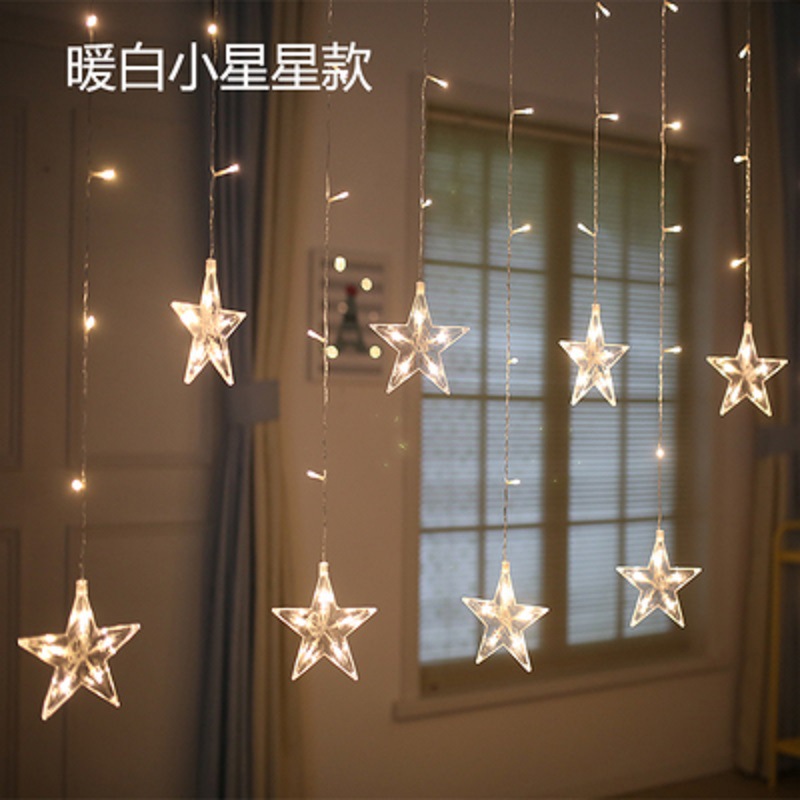 The manufacturer sells LED colored lights, star lights, string lights, starry sky lights, popular room decoration, romantic curtain lights wholesale Application Scenario