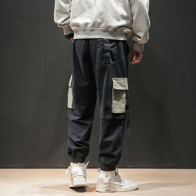 Japanese streetwear brand casual workwear pants for men's spring new style, multi-pocket Harem pants, loose plus-size sportswear skinny pants Application Scenario