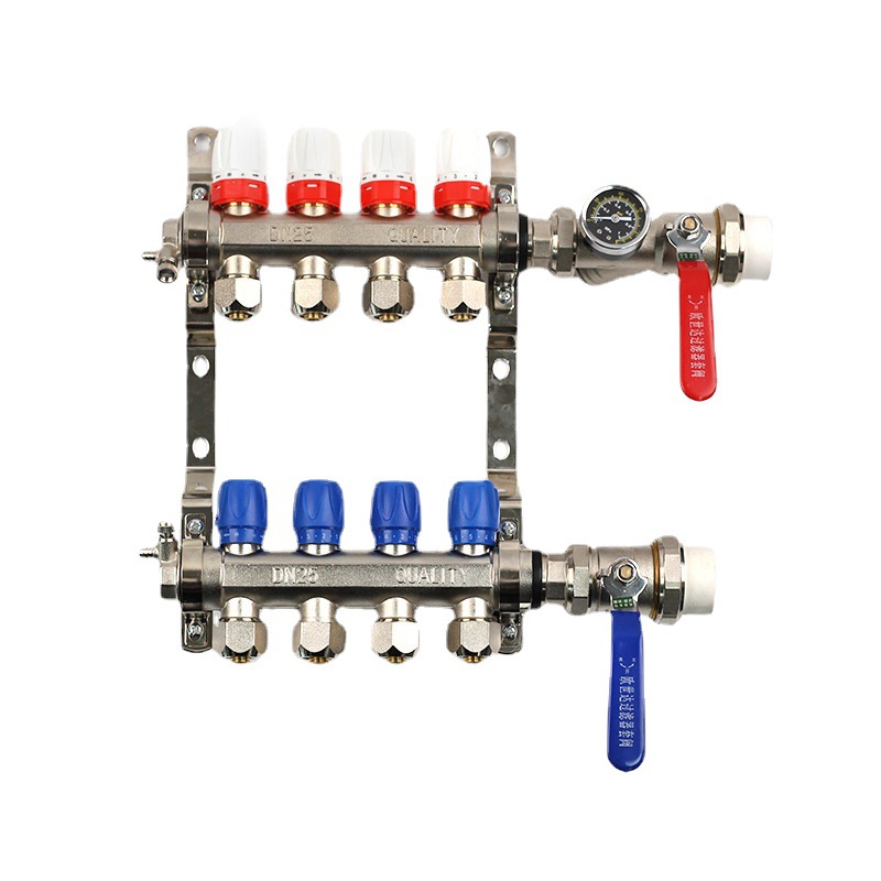 Manual Temperature Control Intelligent Temperature Control Water Distributor Geothermal Heating Water Distributor All Copper Water Distributor Manufacturer Supply