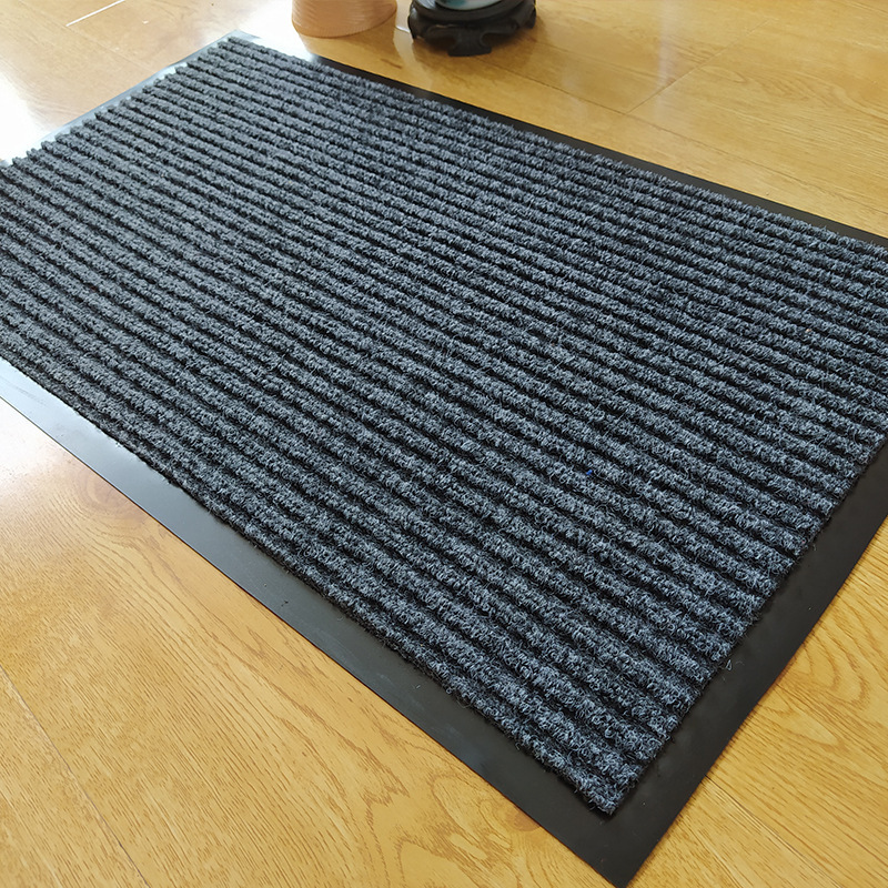 Entrance door mat, bathroom carpet, polypropylene PVC floor mat, absorbent rubber double-striped carpet, disinfection mat, cross-border Application Scenario