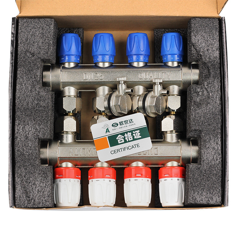 Manual Temperature Control Intelligent Temperature Control Water Distributor Geothermal Heating Water Distributor All Copper Water Distributor Manufacturer Supply Item Picture