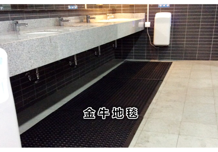 Commercial kitchen floor MATS, anti-slip, oil-proof, water-proof, hotel and restaurant anti-drop door MATS, bar counter, factory spliced rubber foot MATS Specification image