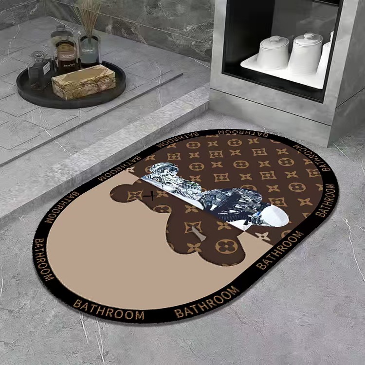 Diatom mud cushion absorbent bathroom light luxury floor mat toilet door carpet bathroom toilet non-slip foot mat carpet