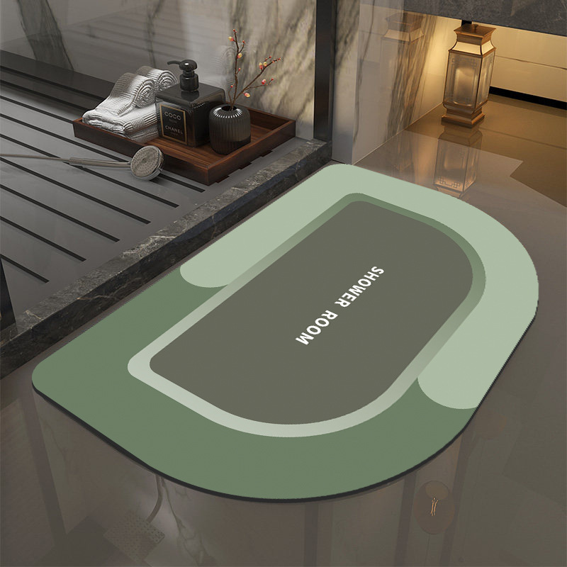 Cross-border light luxury diatom mud floor MATS, cartoon bathroom water-absorbing quick-drying anti-slip MATS, toilet floor MATS and door MATS Application Scenario