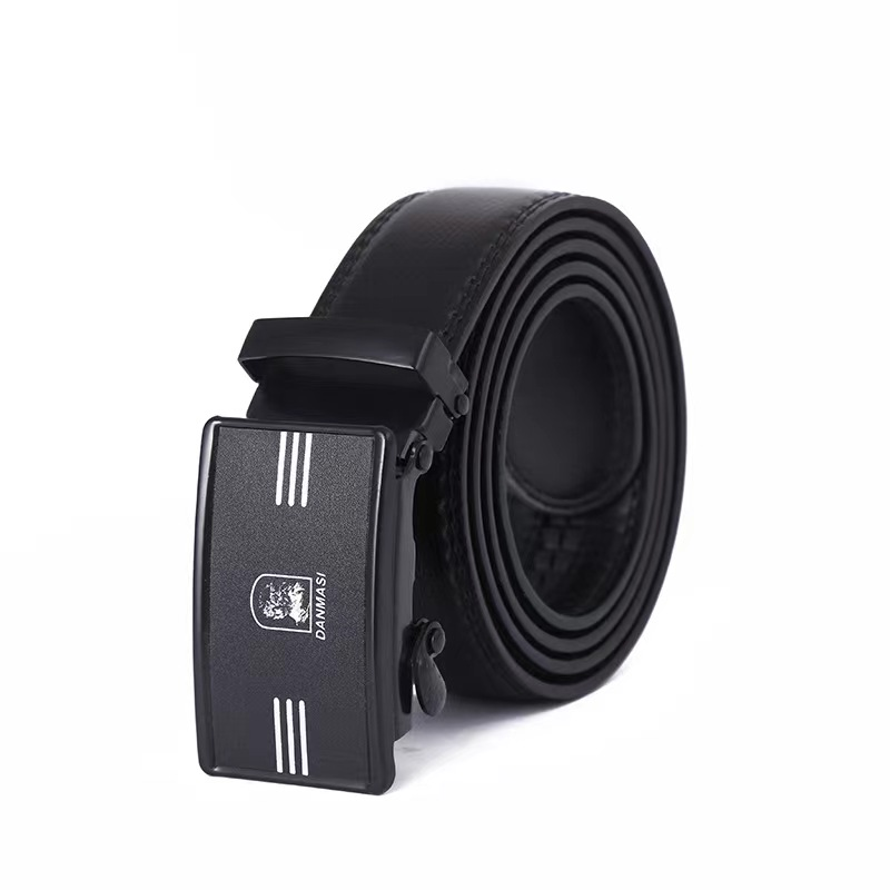 Men's side-opening automatic belt with 14 stripes and double lines. It's a hot-selling belt at street stalls, supermarkets and shopping malls. Direct sales from the manufacturer Specification image