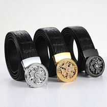 40 men crocodile stripe ultra change belt luck automatic belt buckle live net red belt manufacturers wholesale