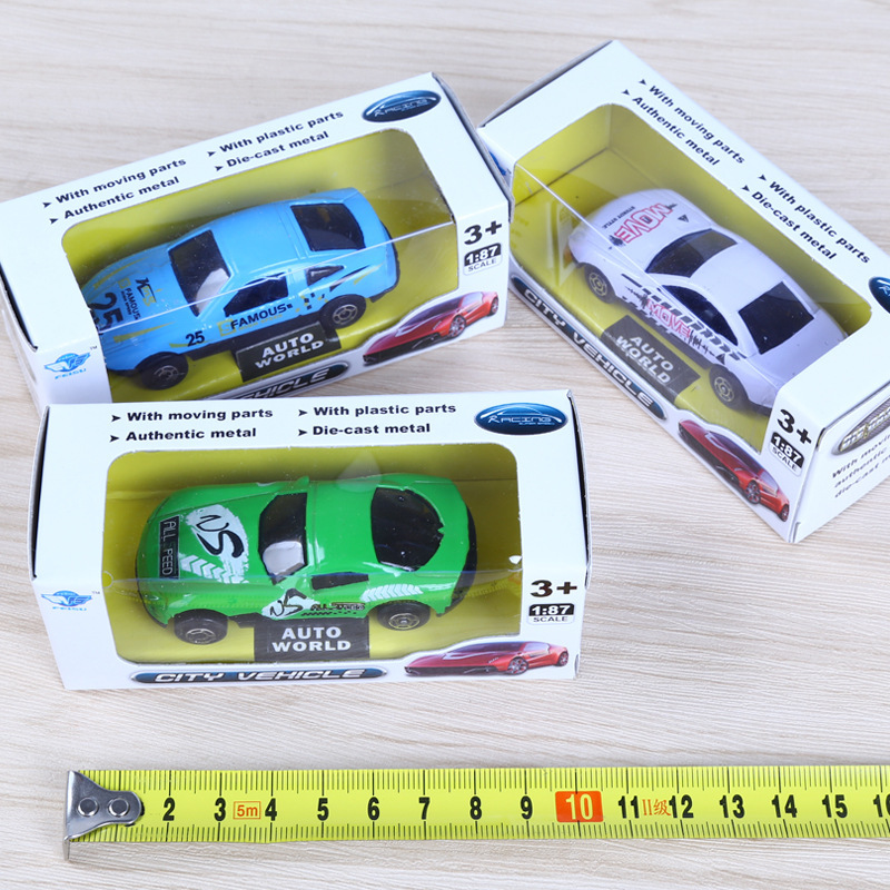Metal alloy, iron shell, iron sheet, car racing car, sports car, rebound sliding, engineering vehicle model, toy, kindergarten gift Specification image