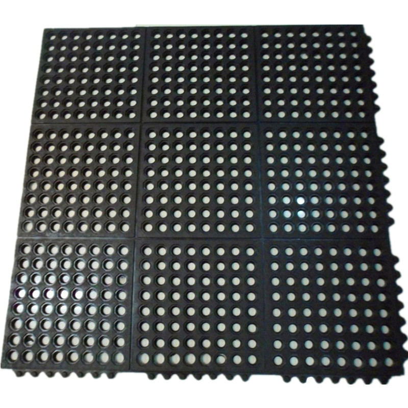 Commercial kitchen floor MATS, anti-slip, oil-proof, water-proof, hotel and restaurant anti-drop door MATS, bar counter, factory spliced rubber foot MATS Item Picture