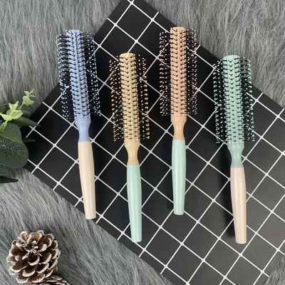 Curly hair comb Fluffy curly hair variety hair buckle air bangs blow out styling salon cylinder curl comb for men and women thumbnail