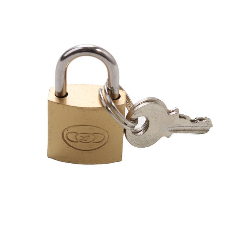 Household small padlock, luggage anti-theft lock, 25# imitation copper small lock, small copper lock, luggage and bag padlock, mailbox and computer case lock Item Picture