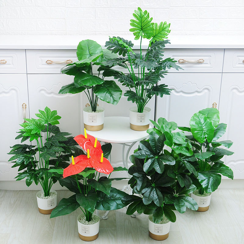 桌摆盆栽批发室内装饰花卉绿植摆件落地盆景仿真绿植盆栽