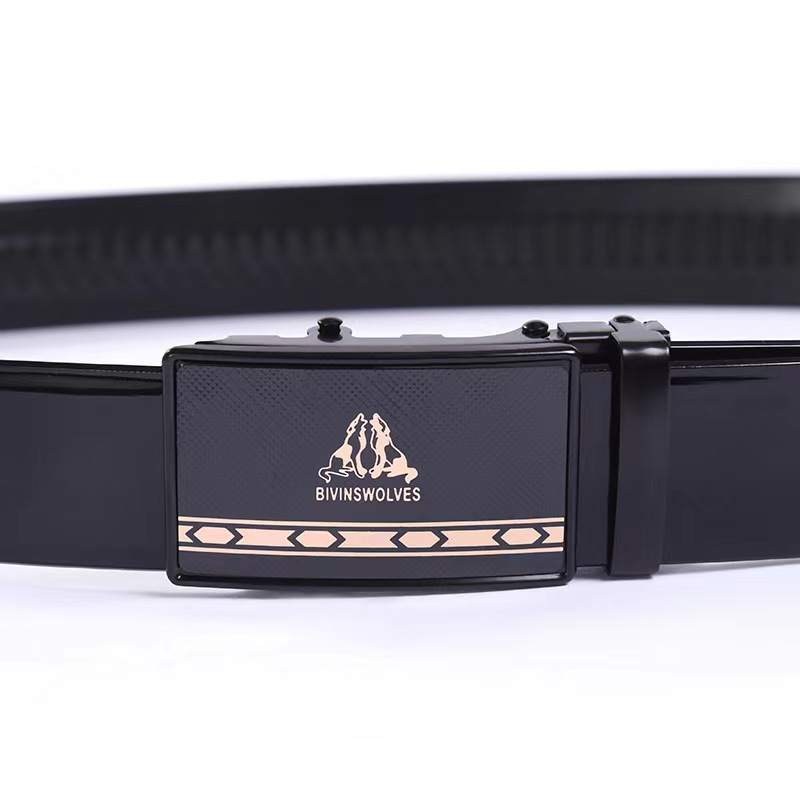 Special thickened beef tendon men's belt with full teeth and automatic belt is selling well at street stalls, exhibitions and supermarkets for wholesale Specification image