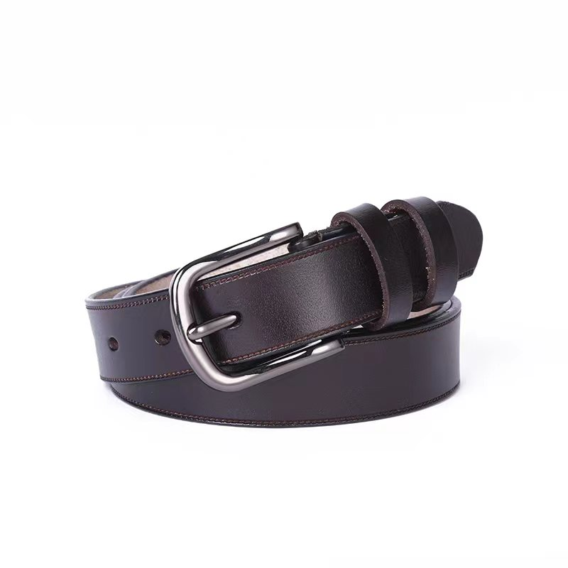 New 3.0 decorative belt for women, European and American personalized and fashionable thin waist belt, antique cowhide needle buckle women's belt in stock Application Scenario