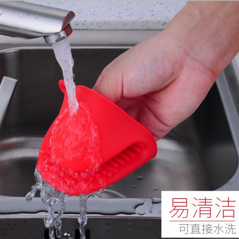 Thickened kitchen heat insulation clamps, silicone heat insulation gloves, high-temperature resistant clay pot scald clamps, special for baking ovens and microwave ovens