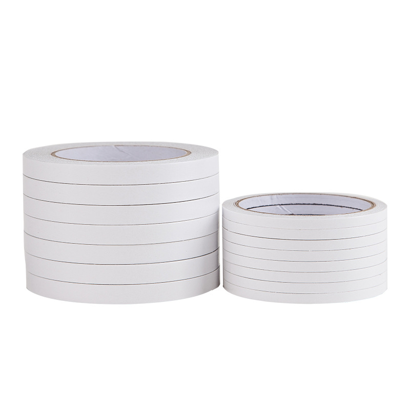 Wholesale white double-sided tape, handcrafted transparent high-viscosity student handcrafted office stationery double-sided tape Application Scenario