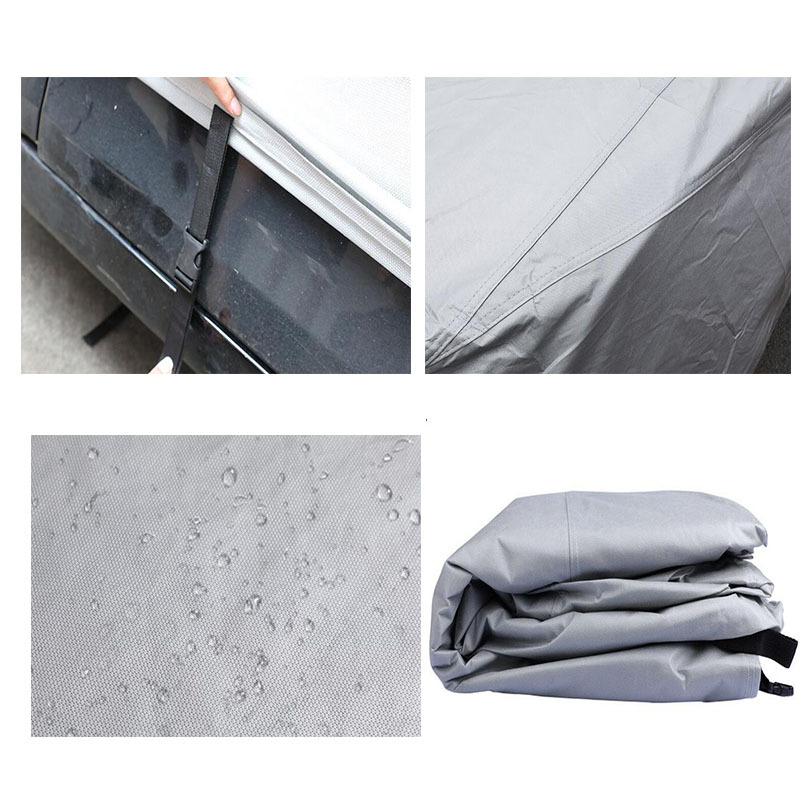 Cross-border non-woven fabric car cover, winter thickened car cover cover, snow-proof, sun-proof, sun-proof and dust-proof car cover Specification image