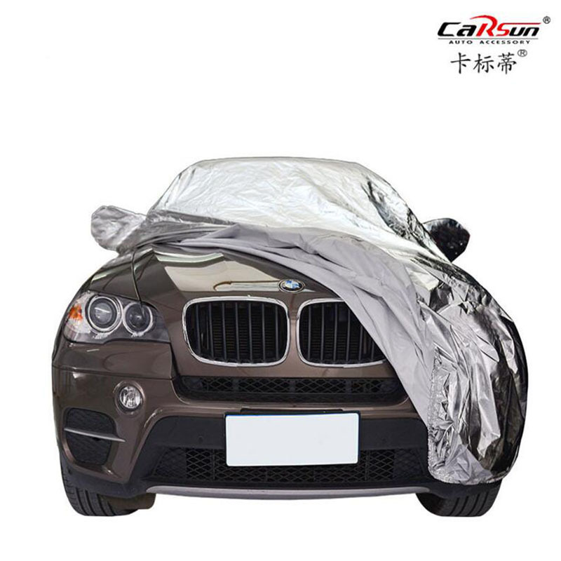 The manufacturer's car cover is scratch-resistant, sun-proof, dust-proof and rainproof. It is a 170T silver-coated fabric car cover without ears Application Scenario