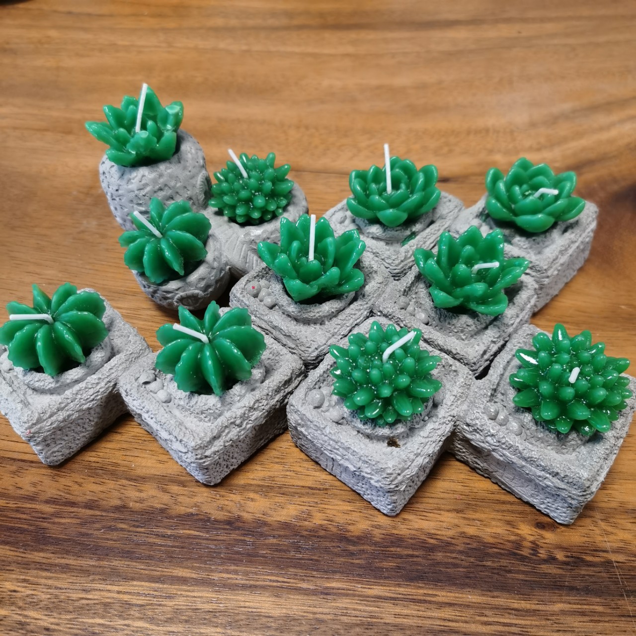 Cactus candle creative craft decorative candle with hand aroma simulation succulent pot mini landscape candle