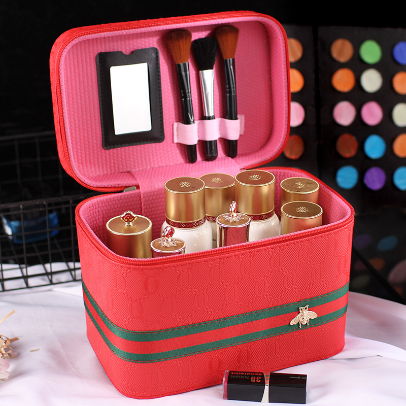 The 2020 new multi-functional makeup bag is a large-capacity portable cosmetic storage box with an ins style that is extremely popular Specification image