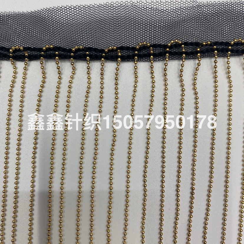 Gold and silver iron chain strips with tassel lace, 10 centimeters wide, factory direct sales Specification image