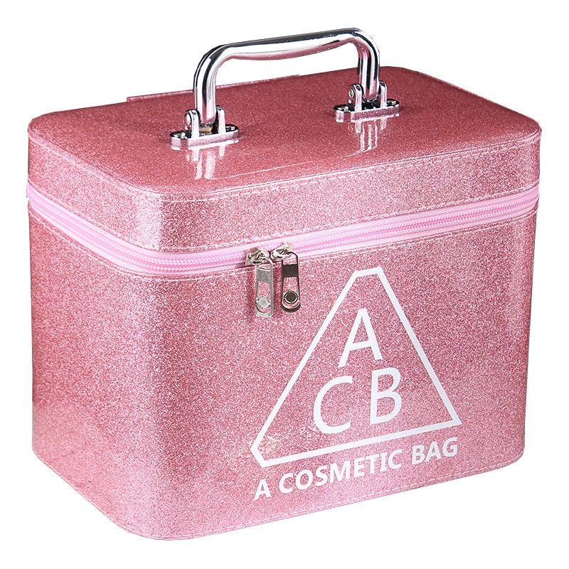 Korean manufacturer's cute multi-functional makeup box, portable and simple makeup bag, waterproof travel storage bag, toolbox Item Picture