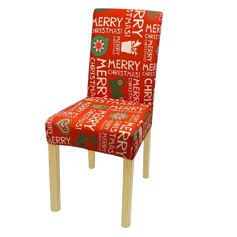 Source Manufacturers Christmas Elastic Half Bag Chair Cover Cross Border Chair Cover Elastic Christmas Chair Cover Specification drawing