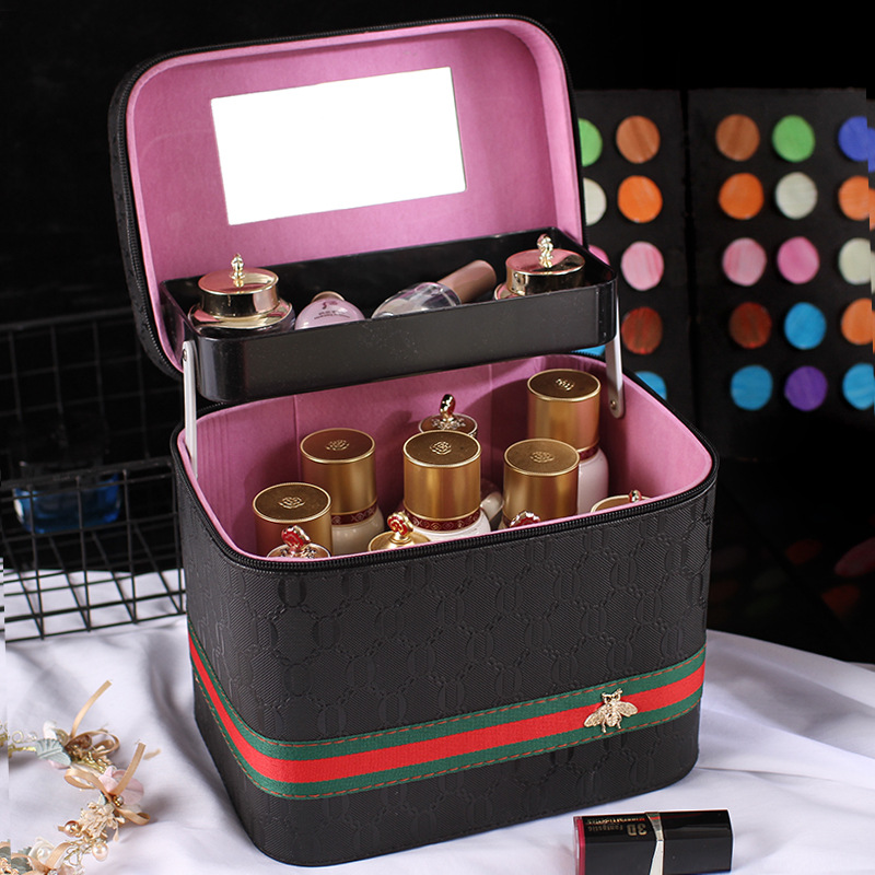 The 2020 new multi-functional makeup bag is a large-capacity portable cosmetic storage box with an ins style that is extremely popular