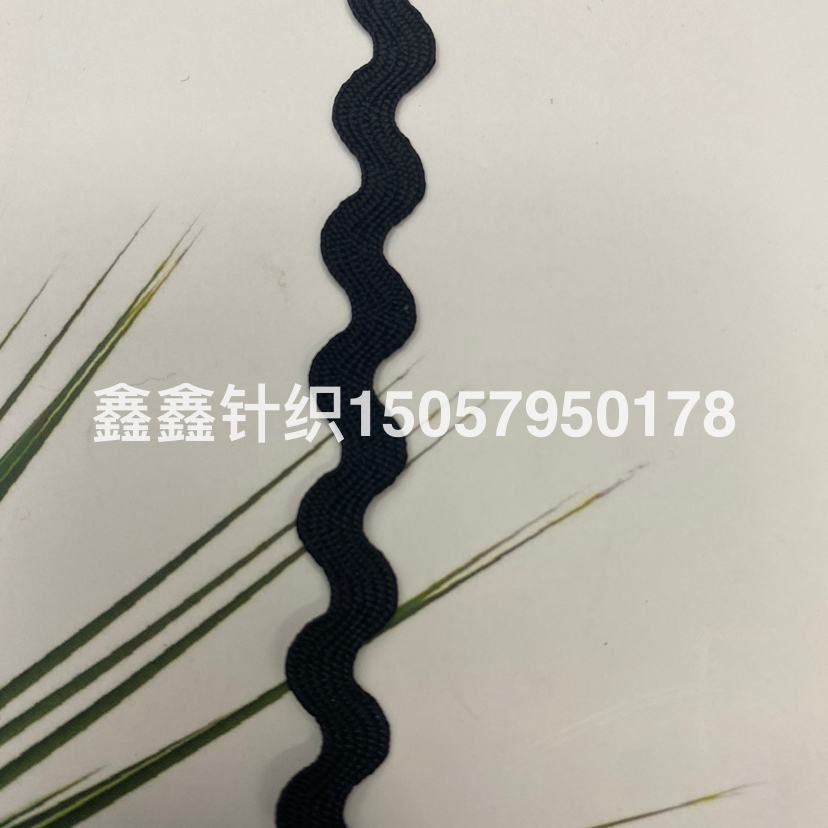 Black wavy lace polypropylene material, 0.5 cm wide, factory direct sales Application Scenario