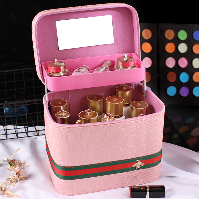 The 2020 new multi-functional makeup bag is a large-capacity portable cosmetic storage box with an ins style that is extremely popular details Picture