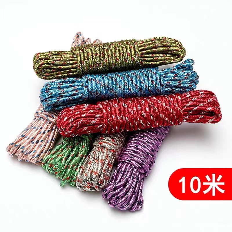 Clothesline nylon rope binding rope color rope polypropylene outdoor braided rope manufacturer source plastic rope wholesale