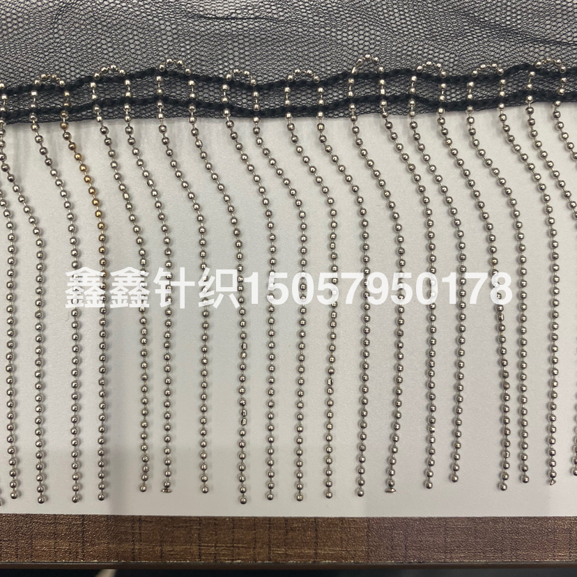 Gold and silver iron chain strips with tassel lace, 10 centimeters wide, factory direct sales details Picture