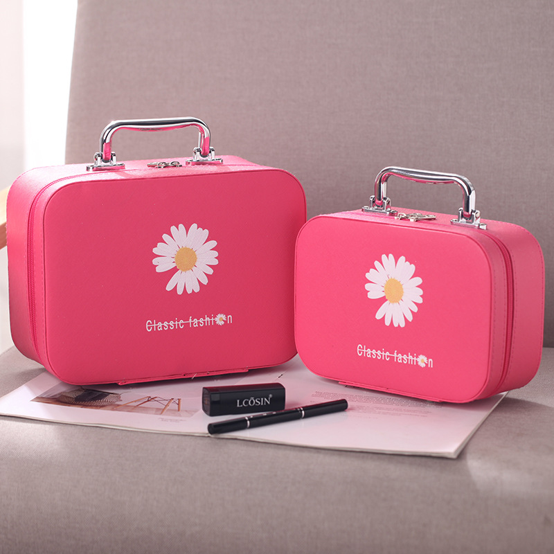 New 2020 Cute Little Zou Ju Makeup Bag, Portable large-capacity travel storage bag, hand-held Korean-style makeup case Specification image