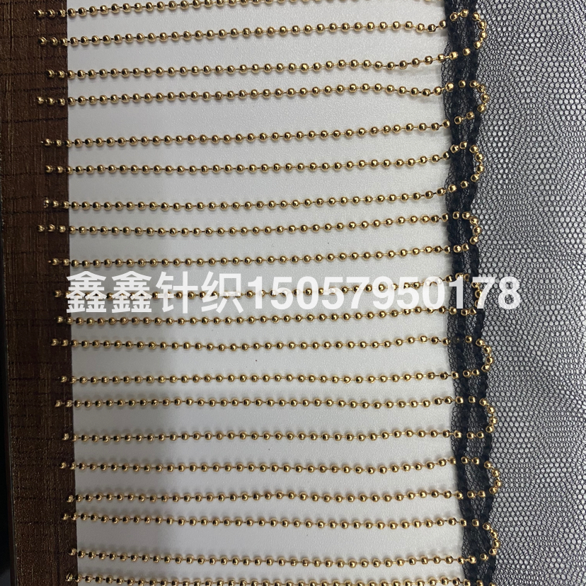 Gold and silver iron chain strips with tassel lace, 10 centimeters wide, factory direct sales Item Picture