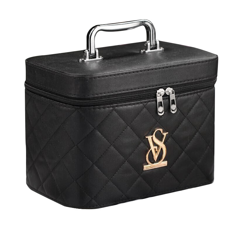 Wholesale and customized large-capacity waterproof cosmetic bags, pu leather portable hand-held cosmetic cases, storage boxes for cosmetics Item Picture